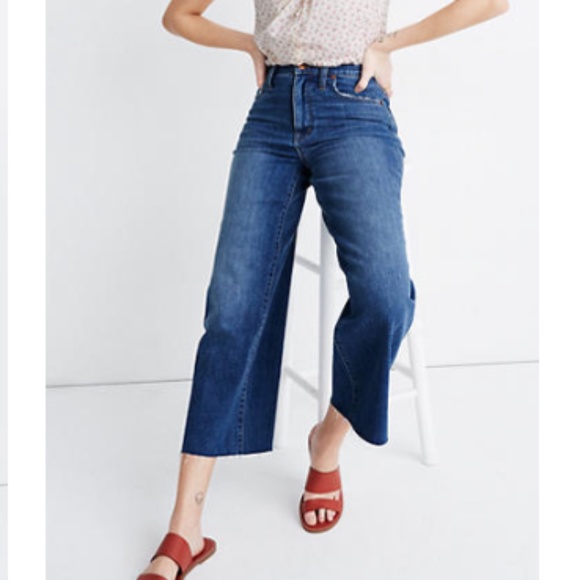 NWOT Madewell Wide Leg Crop Jeans-26 - Picture 3 of 6